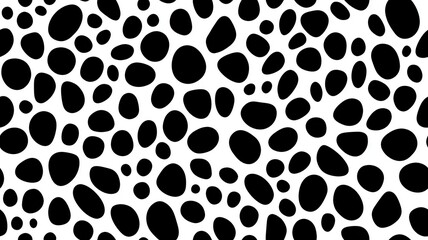 Seamless Hand-Drawn Polkadot Pattern Featuring Small Dense Animal Spots for Creative Designs