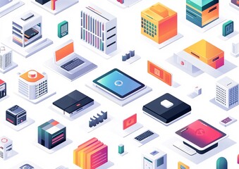 Obraz premium set of vector icons