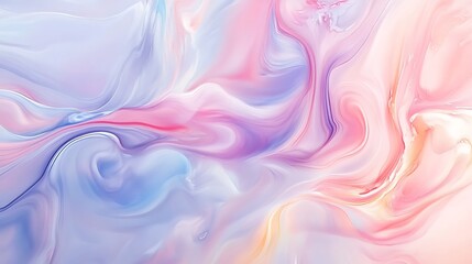 Obraz premium A soft, abstract swirl of pastel colors creating a dreamy, fluid background.