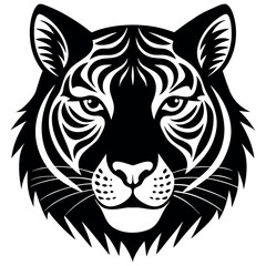 tiger head vector illustration