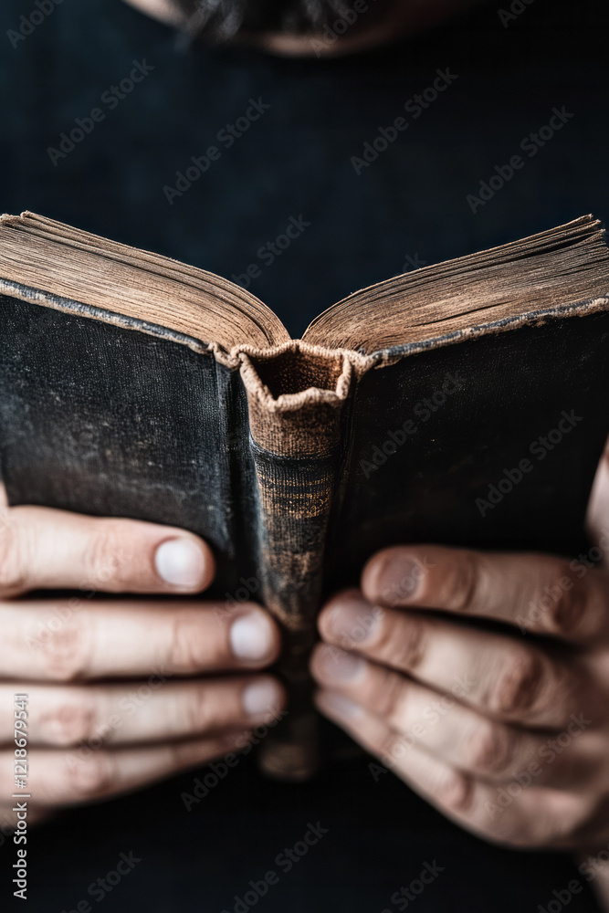 Aufkleber the texture of finely printed text on a glossy page of a modern book,