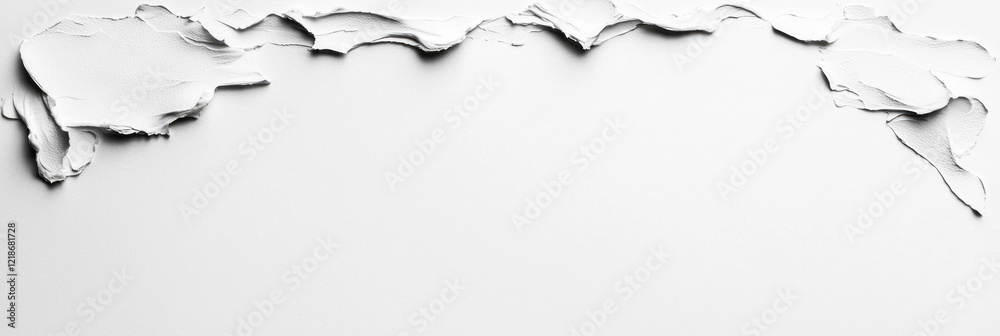 Fototapete a single line of text on a blank sheet of paper, emphasizing the power of simplicity,