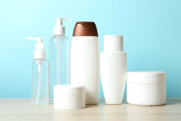 Personal hygiene products on the table