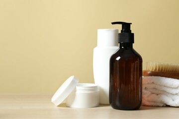 Personal hygiene products on the table