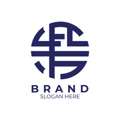 Logotype, Abstract monogram letter logo design