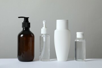 Personal hygiene products on the table