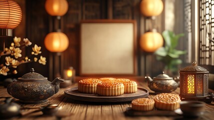 A Beautifully Arranged Dining Table Featuring an Elegant Plate of Gourmet Food Paired with a Classic Teapot Inviting a Cozy and Inviting Atmosphere for Enjoying a Delightful Meal Together