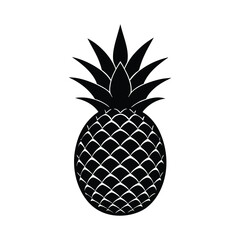 pineapple on a white background vector illustration