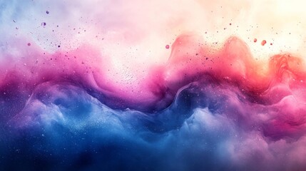 Obraz premium Cosmic abstract space waves with vibrant colors. Generative AI