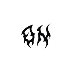 ON monogram logo design letter text name symbol monochrome logotype alphabet character simple logo