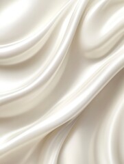 Luxurious Cream Silk Fabric Texture Background Image