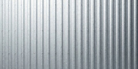Obraz premium Light Gray Corrugated Metal Sheet Texture Industrial Background Image for Design Projects