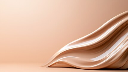 Elegant Beige Liquid Swirl Abstract Background