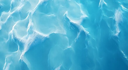 Obraz premium Mesmerizing turquoise ocean waves with light reflections