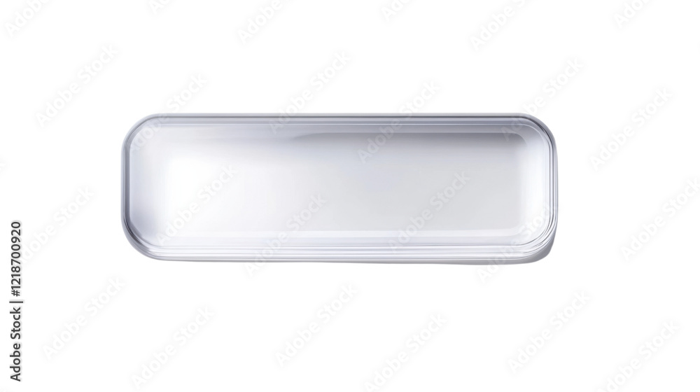 Poster empty text box on transparent background