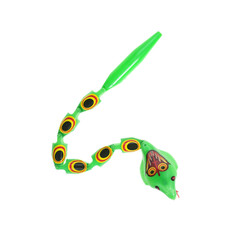 snake asian toy isolated over a white background