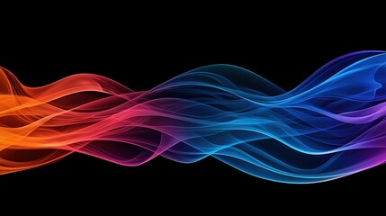 Vibrant swirling smoke effects abstract art digital design colorful environment aesthetic viewpoint modern concept