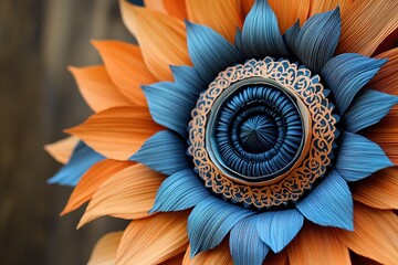 Vibrant Paper Flower Arrangement Captivates with Colorful Details