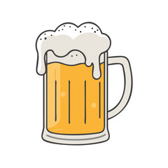 beer mug icon, beer mug vector illustration-simple illustration of beer mug, perfect for beer mug logos and icons
