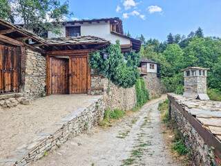 Traditional Bulgarian Houses in Kovachevica village, Rhodope Moutaine