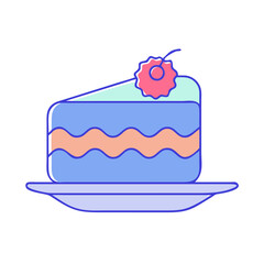 cake icon, cake vector illustration-simple illustration of cake, perfect for cake logos and icons