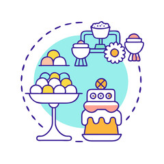 candy buffet icon, candy buffet vector illustration-simple illustration of candy buffet, perfect for candy buffet logos and icons