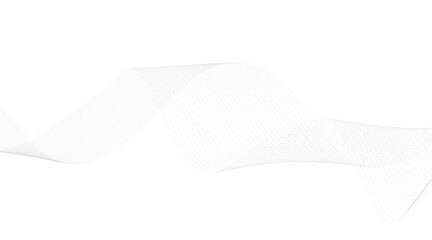 Black Wavy Lines Isolated on White Abstract Background Design, Abstract wave element for design. Digital frequency track equalizer. Stylized line art background.