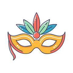carnival mask icon, carnival mask vector illustration-simple illustration of carnival mask, perfect for carnival mask logos and icons