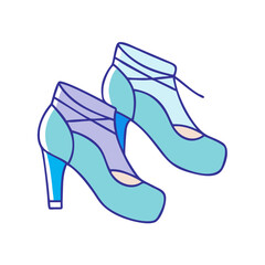 dance shoes icon, dance shoes vector illustration-simple illustration of dance shoes, perfect for dance shoes logos and icons