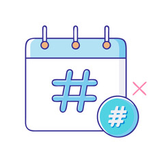 event hashtag icon, event hashtag vector illustration-simple illustration of event hashtag, perfect for event hashtag logos and icons