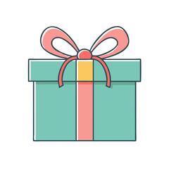 gift box icon, gift box vector illustration-simple illustration of gift box, perfect for gift box logos and icons