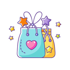 party favor bags icon, party favor bags vector illustration-simple illustration of party favor bags, perfect for party favor bags logos and icons