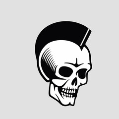 design logo icon illustration  art  vector  skull punk