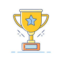 trophy icon, trophy vector illustration-simple illustration of trophy, perfect for trophy logos and icons