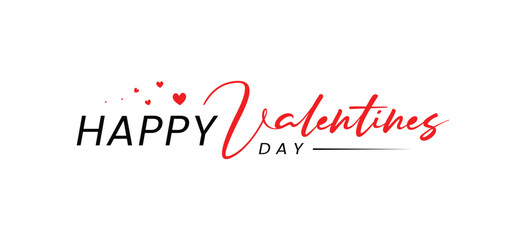 Happy Valentine's Day Vector logo design. Premium quality Valentine's Day holiday lettering logo. Valentine, love, loves editable vector.