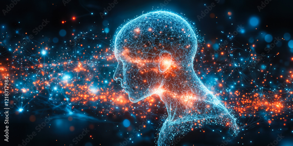 Poster neural network and brain interface for real-time cognitive performance enhancement visualization