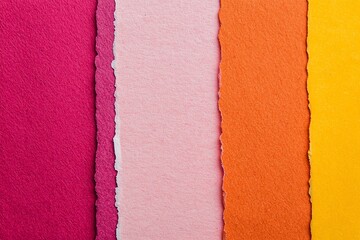 Fototapeta premium Vibrant colored paper sheets for creative projects and artistic designs.