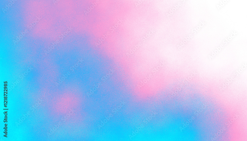 Poster Abstract blurred grainy gradient background . Colorful digital grain soft noise effect pattern. Lo-fi multicolor vintage retro. VHS Glitch cloudy