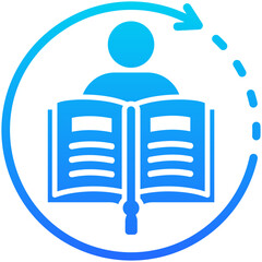 Obraz premium Studying Icon