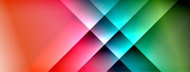 Dynamic shadow lines with gradient colors geometric background