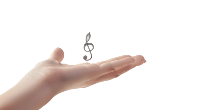 hand holding scissors