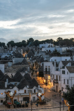 Sunset View over Trulli at Alberobello