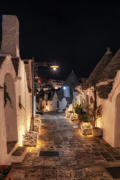 Night Scenery of Trulli Alberobello
