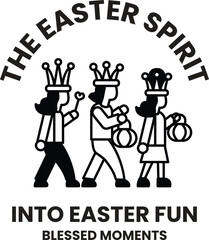 The Easter Spirit is a group of people walking together