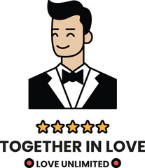 A man in a suit with a bow tie and smiling