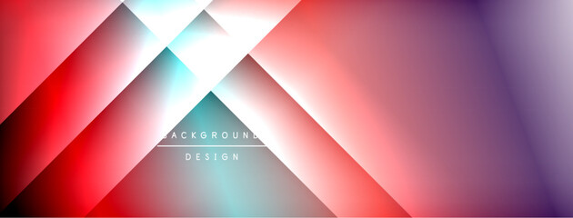 Colorful gradient with lines made of shadow and light. Creative background