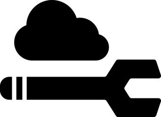 Rounded Filled Cloud Icon