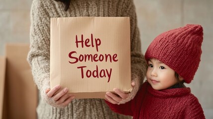 Warm Volunteer Kindness Celebrating National Good Samaritan Day with Cozy Community Support - Autumn Philanthropy and Holiday Giving Back