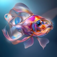 Obraz premium Abstract of a colorful Fish