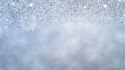 Obraz premium Silver glitter texture with sparkling highlights, creating a clean and elegant abstract background suitable for weddings or formal events